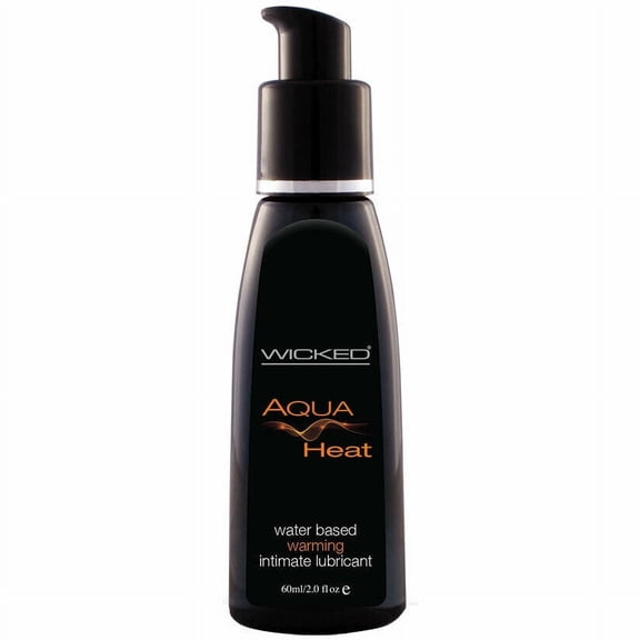 Wicked Aqua Water Based Personal Lubricant, Warming, 2 oz