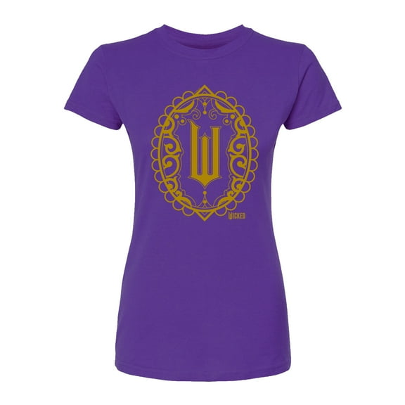 Wicked - Art Deco Logo - Juniors Fitted Graphic T-Shirt