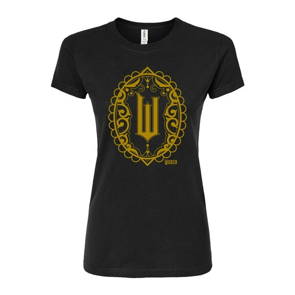 Wicked - Art Deco Logo - Juniors Fitted Graphic T-Shirt