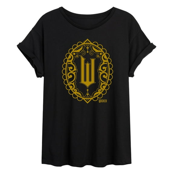 Wicked - Art Deco Logo - Women's Oversized Graphic T-Shirt