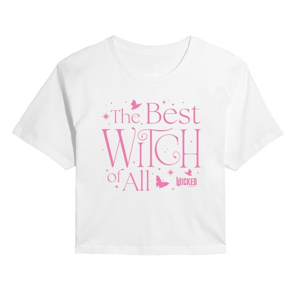 Wicked - Best Witch Of All - Juniors Cropped Graphic T-shirt
