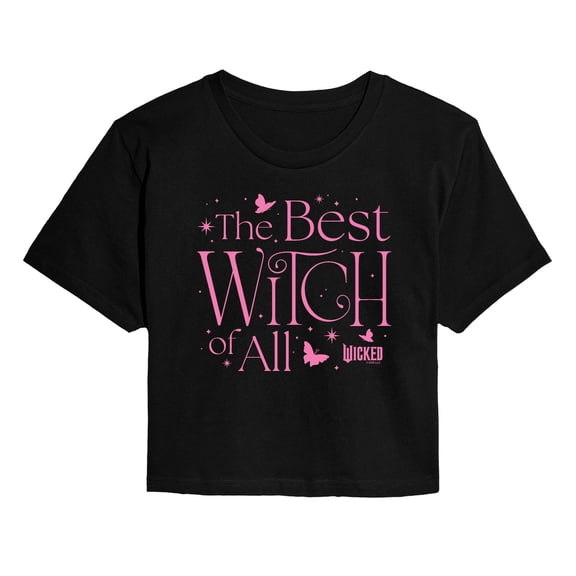 Wicked - Best Witch Of All - Juniors Cropped Graphic T-shirt
