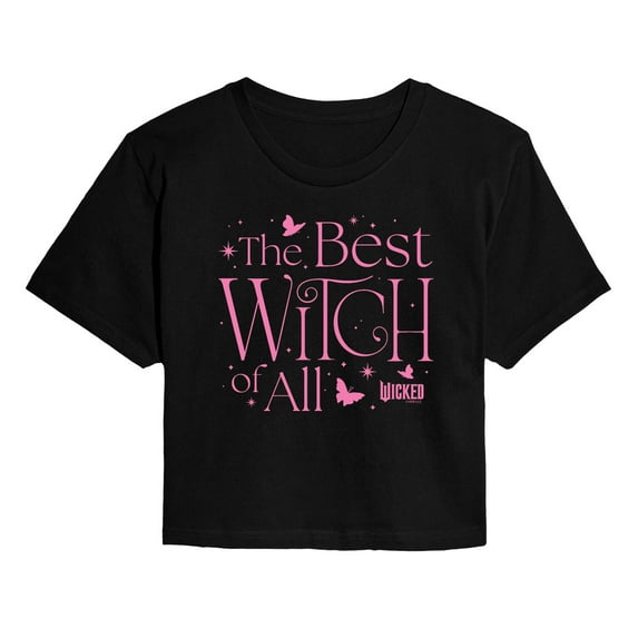 Wicked - Best Witch Of All - Juniors Cropped Graphic T-shirt