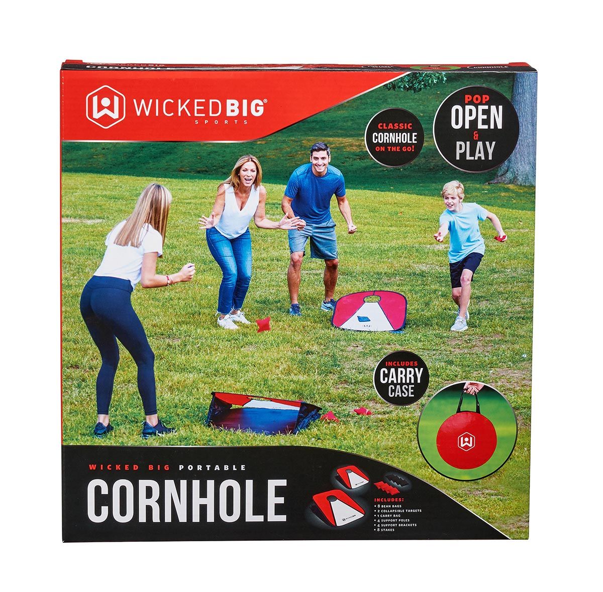 Wicked Big Sports 3ft x 2ft Collapsible Vinyl Cornhole Outdoor Lawn Game - image 1 of 8