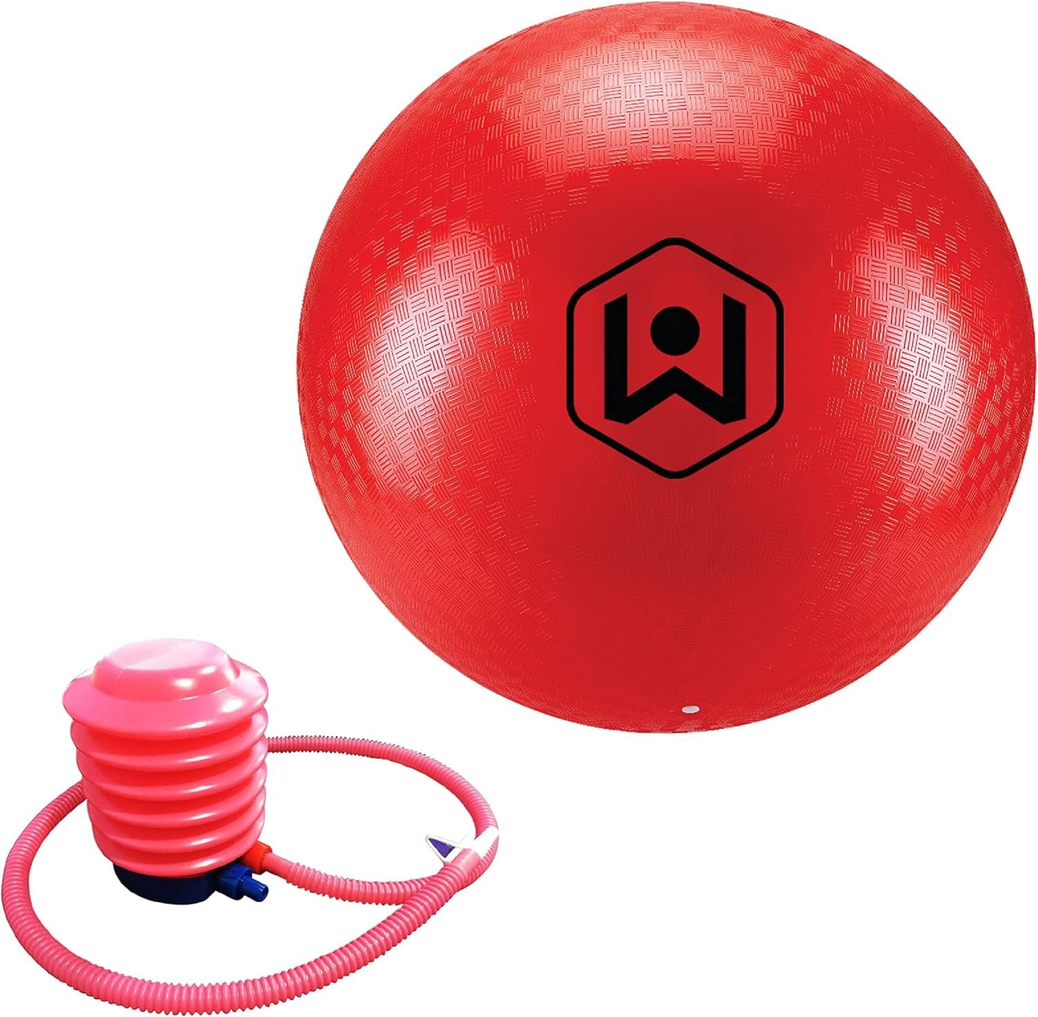 Wicked Big Sports: Oversized 20" Kickball - Red - Giant Inflatable Ball, Bases, Home Plate & Pump Included, Yard Games & Sports, Outdoor Activity
