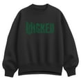 thumbnail image 1 of Wicked -  Branch Logo - Ladies Oversized Fleece Crew Sweatshirt, 1 of 3
