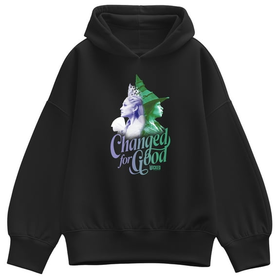 Wicked - Changed For Good - Ladies Oversized Fleece Hoodie Sweatshirt