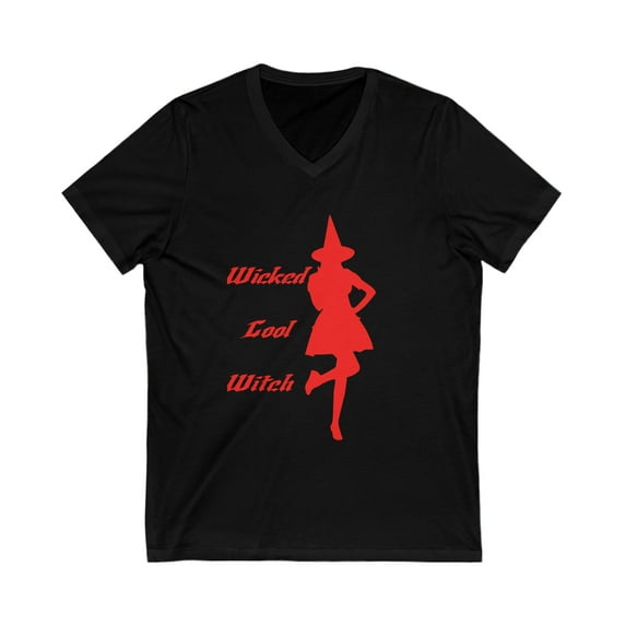 Wicked Cool Witch Unisex Jersey Short Sleeve V-Neck Tee