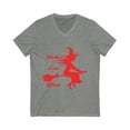 thumbnail image 1 of Wicked Cool Witch Unisex Jersey Short Sleeve V-Neck Tee, 1 of 2