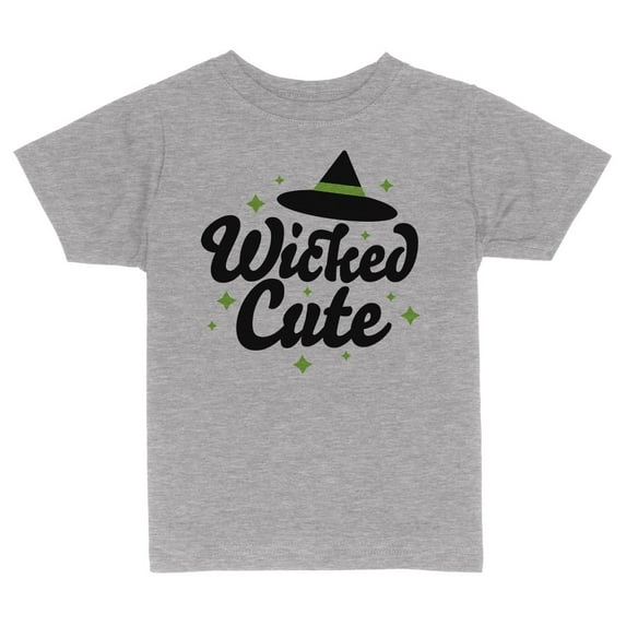 Wicked Cute Toddler Kids T-Shirt Gray 4T