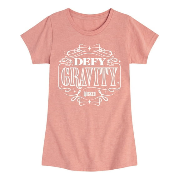 Wicked - Defy Gravity - Girls Toddler and Youth Fitted Short Sleeve Graphic Tee