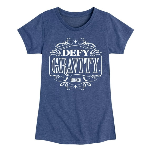 Wicked - Defy Gravity - Girls Toddler and Youth Fitted Short Sleeve Graphic Tee