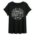 thumbnail image 1 of Wicked - Defy Gravity - Women's Oversized Graphic T-Shirt, 1 of 5