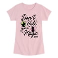 thumbnail image 1 of Wicked - Don't Hide Your Magic Fitted Short Sleeve Graphic T-Shirt, 1 of 4