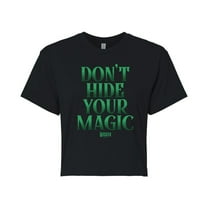 Wicked - Dont Hide Your Magic - Juniors Cropped Graphic T-Shirt
