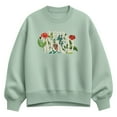 thumbnail image 1 of Wicked - Elphaba 2  - Ladies Oversized Fleece Crew Sweatshirt, 1 of 3