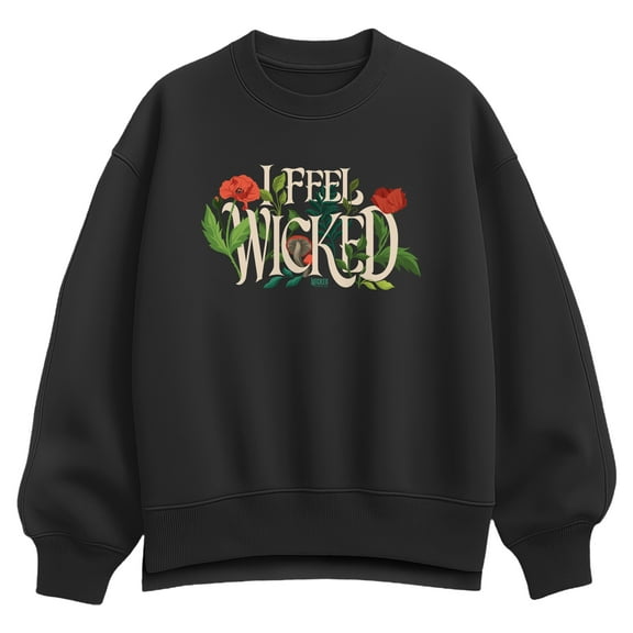 Wicked - Elphaba 2 - Ladies Oversized Fleece Crew Sweatshirt