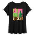 thumbnail image 1 of Wicked - Elphaba And Glinda Logo - Women's Oversized Graphic T-Shirt, 1 of 5