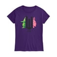 thumbnail image 1 of Wicked - Elphaba And Glinda Side Profile - Women's Fitted Graphic T-Shirt, 1 of 4