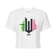 thumbnail image 1 of Wicked - Elphaba And Glinda Side Profiles - Juniors Cropped Graphic T-Shirt, 1 of 5