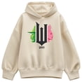 thumbnail image 1 of Wicked - Elphaba And Glinda Side Profiles - Women's Oversized Fleece Hoodie Sweatshirt, 1 of 3