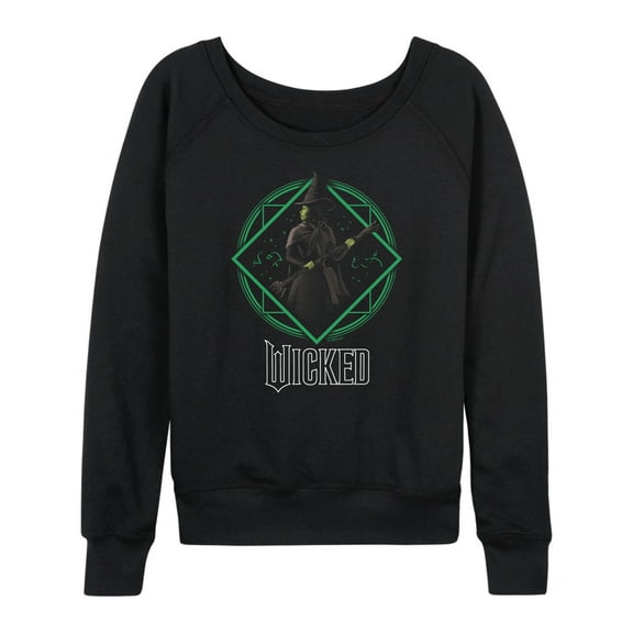 Wicked - Elphaba Circle - Women's French Terry Pullover Sweatshirt