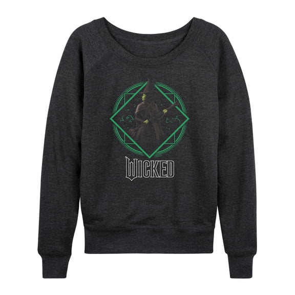 Wicked - Elphaba Circle - Women's French Terry Pullover Sweatshirt