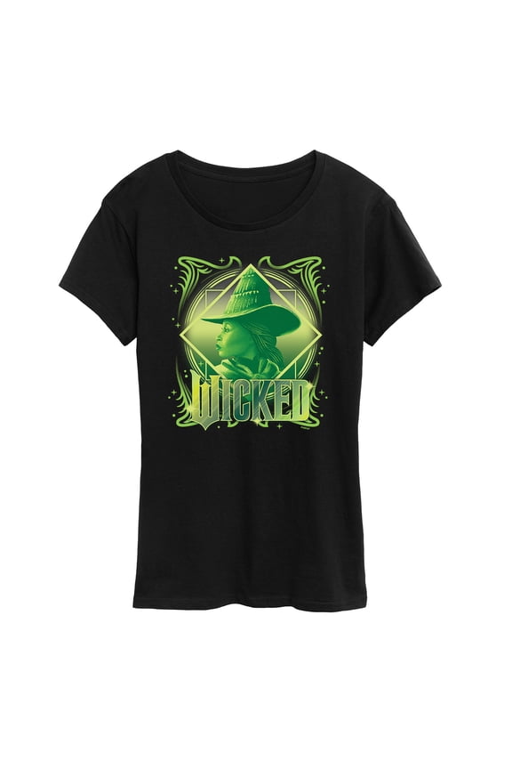 - Elphaba Close Up Logo - Women's Short Sleeve Graphic T-Shirt