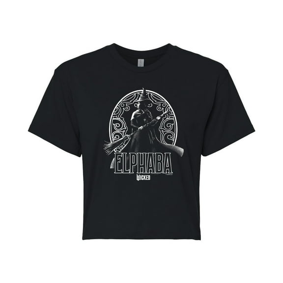 Wicked - Elphaba Decorative - Juniors Cropped Graphic T-Shirt
