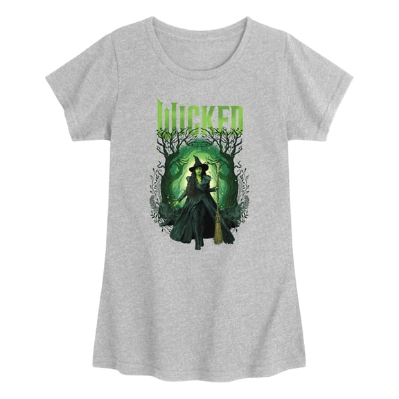 Wicked - Elphaba Forest - Youth Girls Short Sleeve T-Shirt