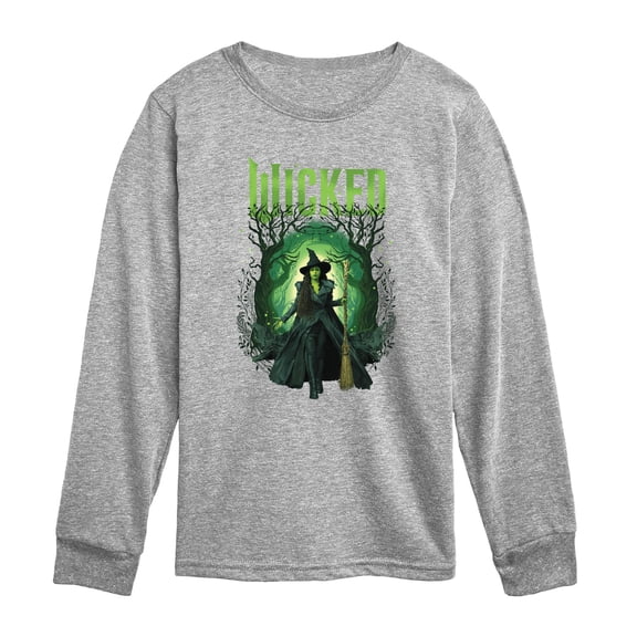 Wicked - Elphaba Forest - Youth Long Sleeve Graphic T-Shirt