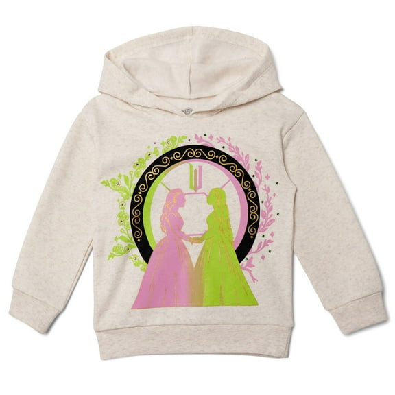 Wicked Elphaba Glinda Fleece Drop Shoulder Pullover Hoodie Toddler to Big Kid