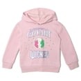 thumbnail image 1 of Wicked Elphaba Glinda Fleece Drop Shoulder Pullover Hoodie Toddler to Big Kid, 1 of 4