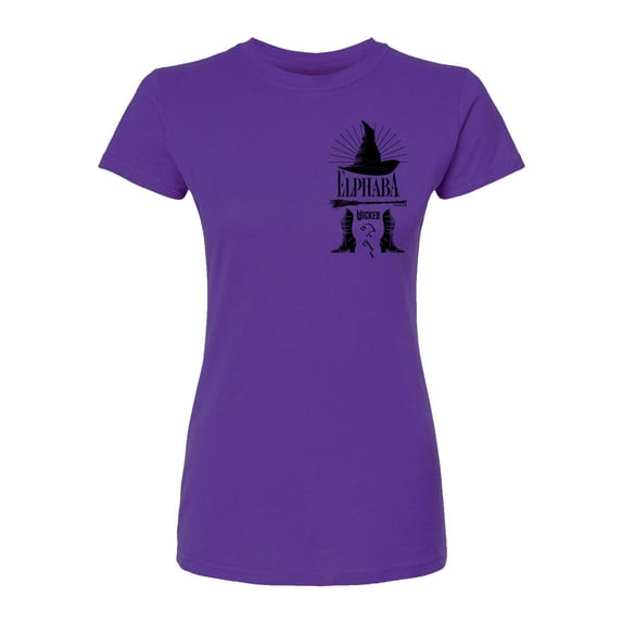 Wicked - Elphaba Hat And Shoes - Juniors Fitted Graphic T-Shirt