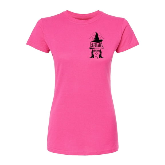 Wicked - Elphaba Hat And Shoes - Juniors Fitted Graphic T-Shirt