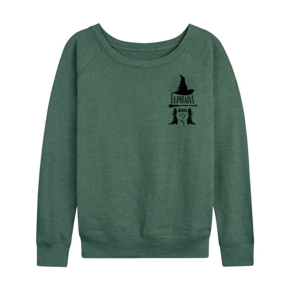 Wicked - Elphaba Hat And Shoes - Women's French Terry Pullover Sweatshirt