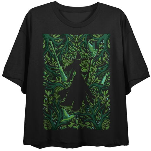 Wicked Elphaba Leaves and Vines Frame Women's Crew Neck Short Sleeve T-shirt