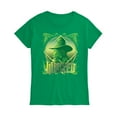 thumbnail image 1 of Wicked - Elphaba Portrait And Logo - Women's Fitted Graphic T-Shirt, 1 of 4