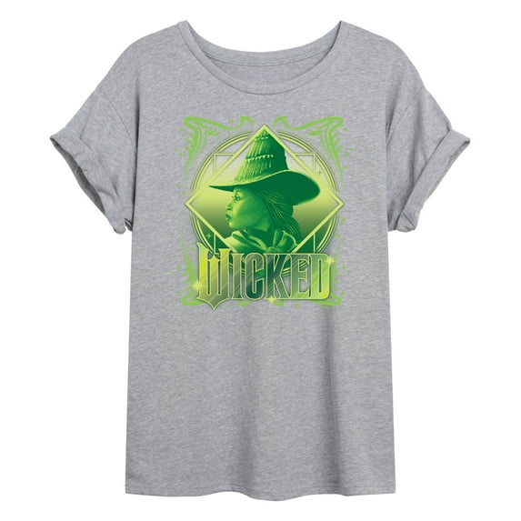 Wicked - Elphaba Portrait - Women's Oversized Graphic T-Shirt