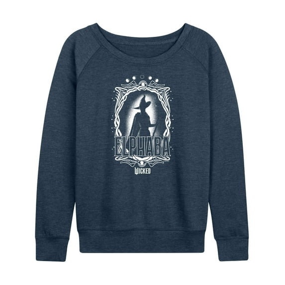 Wicked - Elphaba Silhouette - Women's French Terry Pullover Sweatshirt