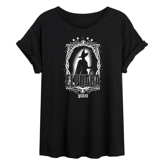 Wicked - Elphaba Silhouette - Women's Oversized Graphic T-Shirt