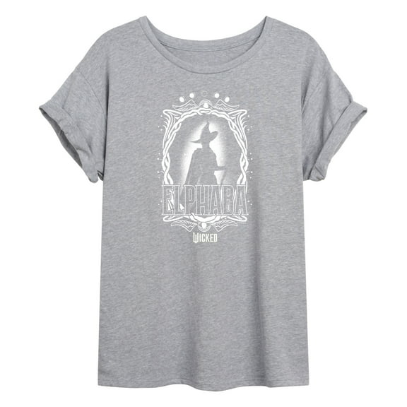 Wicked - Elphaba Silhouette - Women's Oversized Graphic T-Shirt