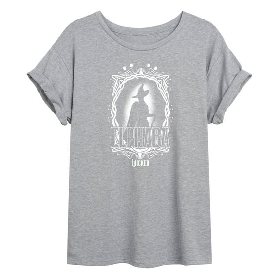 Wicked - Elphaba Silhouette - Women's Oversized Graphic T-Shirt