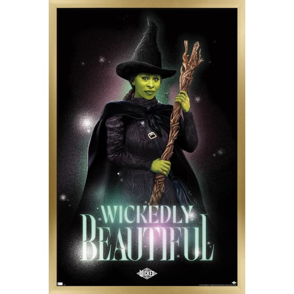 Wicked - Elphaba Wickedly Beautiful Wall Poster, 14.725" x 22.375" Framed