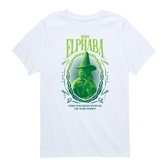 Wicked - Elphaba the Wicked Witch Of the West - Boys Toddler and Youth Short Sleeve Graphic Tee