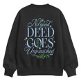 thumbnail image 1 of Wicked - Elphie No Good Deed - Ladies Oversized Fleece Crew Sweatshirt, 1 of 4