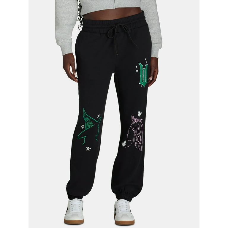 Wicked Women's Embroidered Graphic Jogger Pants with Sequined