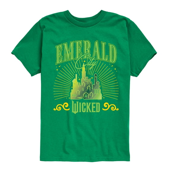 Wicked - Emerald City - Boys Toddler and Youth Short Sleeve Graphic Tee