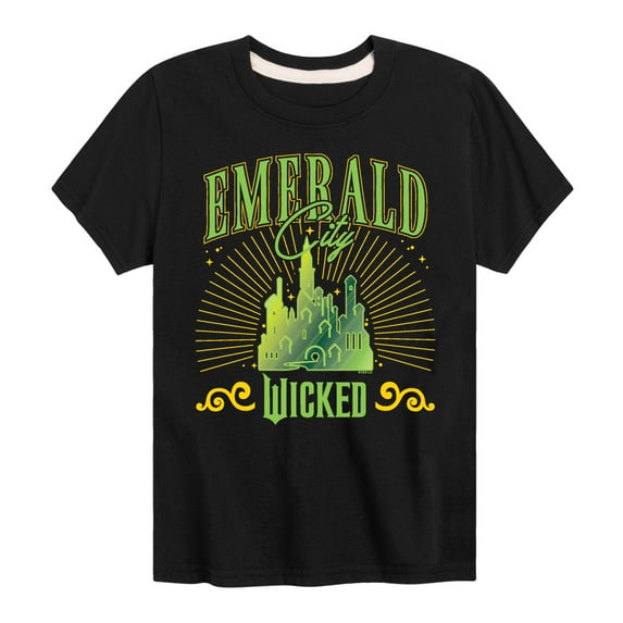 Wicked - Emerald City - Boys Toddler and Youth Short Sleeve Graphic Tee