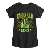 Wicked - Emerald City - Girls Toddler and Youth Fitted Short Sleeve Graphic Tee